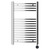 Columbus Chrome 800mm x 500mm Curved Wifi Thermostatic Electric Heated Towel Rail thumbnail