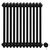 Colosseum Colore Matt Black 600mm x 548mm Horizontal Wifi Thermostatic Electric Double Column Radiator thumbnail