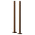 Dias Brushed Bronze 300mm Radiator Pipe Sleeve Kit Right Hand View thumbnail