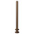 Dias Brushed Bronze 300mm Radiator Pipe Sleeve Kit Side View thumbnail