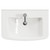 Modena Gloss White 650mm 2 Door Vanity Unit Top View thumbnail