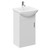 Modena Gloss White 450mm Single Door Vanity Unit Left Hand View thumbnail