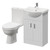 Alexander James Gloss White 550mm 2 Door Vanity Unit and Ideal Toilet Suite Right Hand View thumbnail