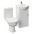 Alexander James Gloss White 450mm Single Door Vanity Unit and Ideal Toilet Suite Left Hand View thumbnail