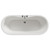 Florence White Double Ended Freestanding Bath Top View thumbnail
