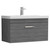 Nuie Athena Anthracite Woodgrain 800mm Wall Hung Single Drawer Vanity Unit with 40mm Profile Basin - ATH060A Main Image