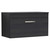 Nuie Athena Charcoal Black 800mm Wall Hung Single Drawer Vanity Unit with Worktop - ATH061W Main Image