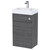 Nuie Athena Anthracite Woodgrain 500mm Combination Vanity Unit with Basin and Cistern - PRC545CB Main Image