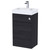 Nuie Athena Charcoal Black 500mm Combination Vanity Unit with Basin and Cistern - PRC645CB Main Image