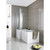 Nuie 1600mm x 850mm Left Hand Square Shower Bath - WBS1685L Lifestyle Image