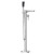 Lavell Polished Chrome Freestanding Bath Shower Mixer Tap Left Hand View