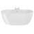 Florence White 1650mm x 750mm Double Ended Freestanding Bath View from Front thumbnail