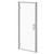 Series 8 Chrome 900mm Hinged Shower Door - Right View Thumbnail