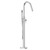 Circo Polished Chrome Freestanding Bath Shower Mixer Tap Left Hand View