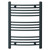 Marco Anthracite 700mm x 500mm Curved Heated Towel Rail Front View