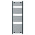 Marco Anthracite 1500mm x 500mm Curved Heated Towel Rail Front View