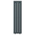 Hudson Anthracite 1200mm x 300mm Double Panel Radiator Front View