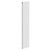 Hudson White 1800mm x 376mm Double Panel Radiator Left Hand View