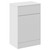 Alexander James Gloss White 500mm x 330mm Toilet Unit Left Hand View