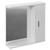 Alexander James 750mm x 750mm Downlit Vanity Mirror with Storage Left Hand View thumbnail