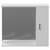 Alexander James 850mm x 750mm Downlit Vanity Mirror with Storage Front View