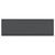Gloss Grey MDF 1700mm Front Bath Panel with Plinth Front View