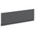 Gloss Grey MDF 1700mm Front Bath Panel with Plinth Left Hand View