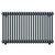 Colosseum Anthracite 600mm x 988mm Double Panel Radiator Front View