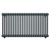 Colosseum Anthracite 600mm x 1164mm Double Panel Radiator Front View