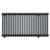 Colosseum Anthracite 600mm x 1177mm Triple Panel Radiator Front View