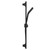 Colore Square Matt Black Square Shower Slide Rail Kit - Side View
