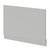 Napoli Gloss Grey Pearl MDF 750mm End Bath Panel with Plinth Right Hand View