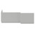 Napoli Gloss Grey Pearl MDF 1700mm L Shaped Front and End Bath Panel Front View