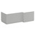 Napoli Gloss Grey Pearl MDF 1700mm L Shaped Front and End Bath Panel Left Hand Side View