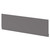 Napoli Gloss Grey MDF 1800mm Front Bath Panel Right Hand View
