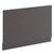 Oslo Gloss Grey MDF 800mm End Bath Panel Left Hand View