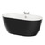 Florence Black 1650mm x 750mm Double Ended Freestanding Bath Right Hand View thumbnail