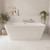 Palermo 1700mm x 740mm Square Double Ended Freestanding Back to Wall Bath Lifestyle Image thumbnail