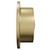 Colore Round Brushed Brass Traditional Dual Flush Push Button - Side View
