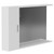 Modena 1200mm X 750mm Downlit Vanity Mirror With Storage - Left View Thumbnail