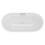 Windsor 1795mm x 785mm Double Ended Freestanding Roll Top Bath with Chrome Claw Feet View from Top thumbnail