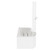 Plage 1700mm 12 Jet Chrome V-Tec Left Hand P Shaped Whirlpool Shower Bath with Towel Rail Bath Screen and Front Bath Panel Side View thumbnail