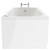 Compact 1600mm x 700mm 12 Jet Chrome V-Tec Single Ended Whirlpool Bath Side View