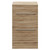 Napoli Bordalino Oak 500mm Floor Standing Vanity Unit for Countertop Basins with 2 Drawers and Polished Chrome Handles Front View