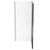 Series 6 Chrome 900mm x 800mm Hinged Door Shower Enclosure Side View