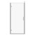 Series 6 Chrome 900mm x 700mm Hinged Door Shower Enclosure Front View