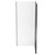 Series 6 Chrome 800mm x 800mm Hinged Door Shower Enclosure Side View