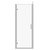 Series 6 Chrome 760mm x 760mm Hinged Door Shower Enclosure Front View