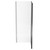 Series 6 Chrome 700mm x 700mm Hinged Door Shower Enclosure Side View