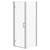 Series 6 Chrome 700mm x 700mm Hinged Door Shower Enclosure Right Hand View